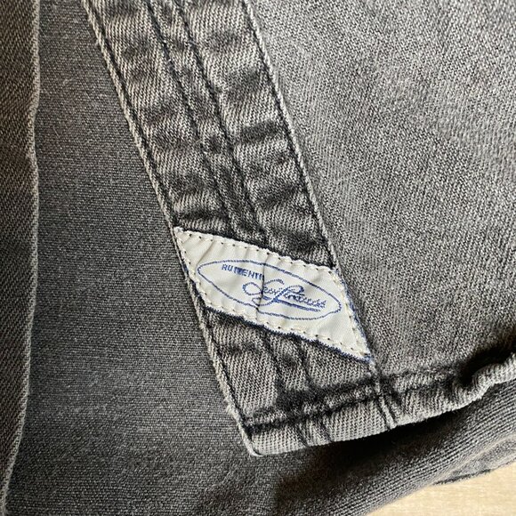 Levis Vintage Mens Grey Denim Button-Up Shirt Large - Picture 6 of 7